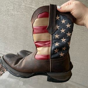 Durango American flag boots size 9